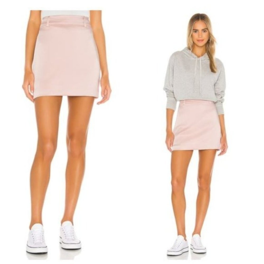 GRLFRND Blush Pink Mini Skirt